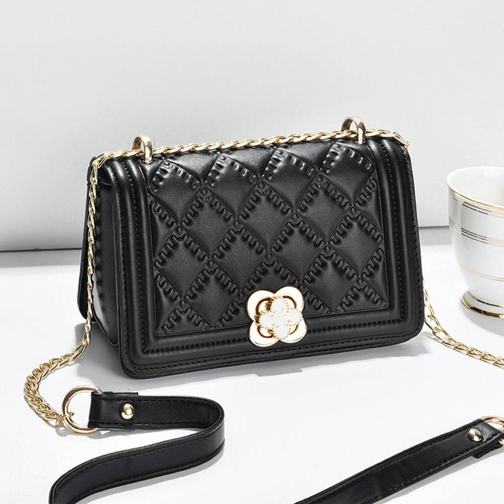 Chain PU Rectangle Crossbody Shoulder Bags