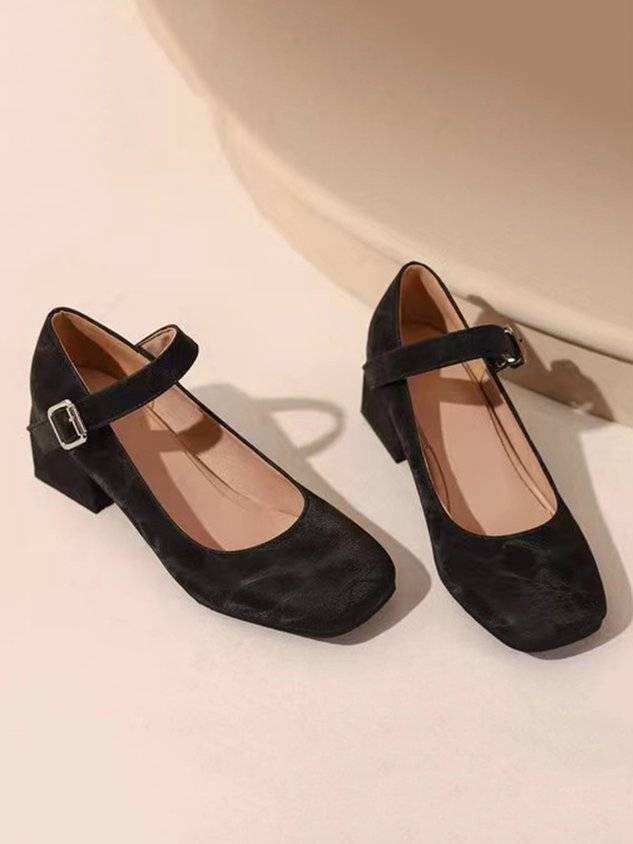 Women's Simple Style Chunky Heel Mary Jane